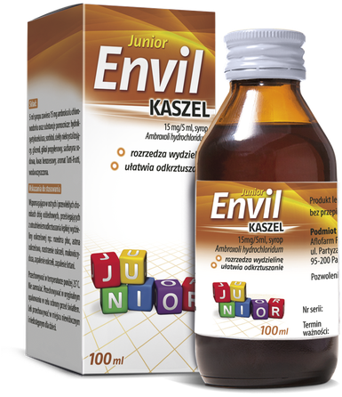 Envil Cough Junior Syrup - Syrop Wykrztuśny (450x450), Png Download