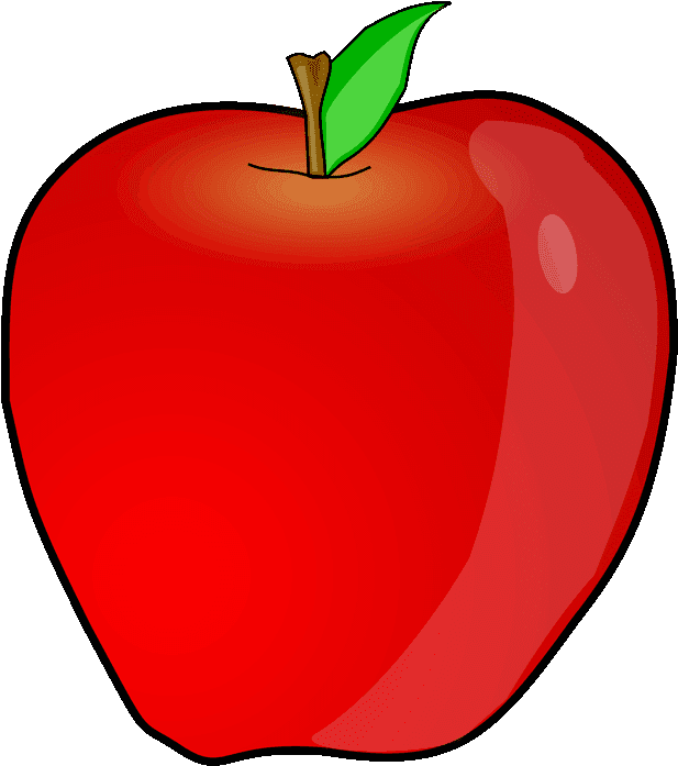 Apple For Breakfast Clipart - Apple Fruit Clip Art (800x450), Png Download