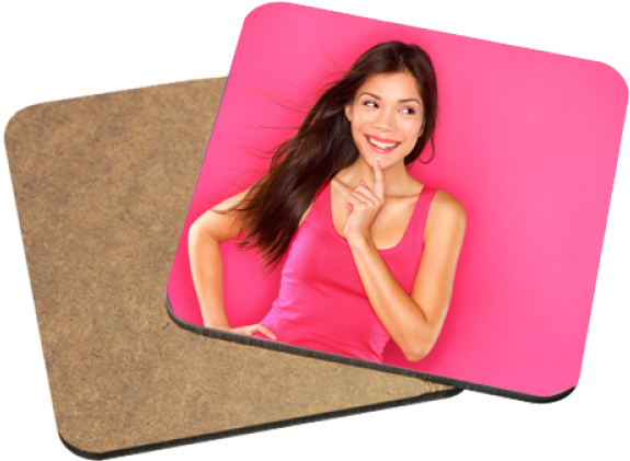 Sublimation Blank 90x90mm Mdf Square Wooden Coaster - Hardboard Coasters Sublimation (731x650), Png Download