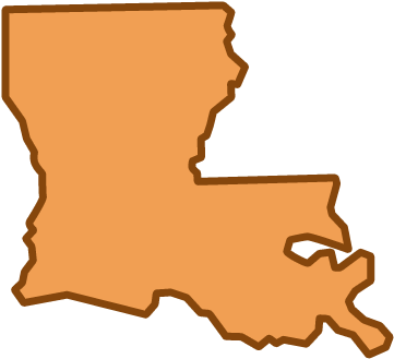 Louisiana's Lgbt Policy Tally - Louisiana (411x392), Png Download