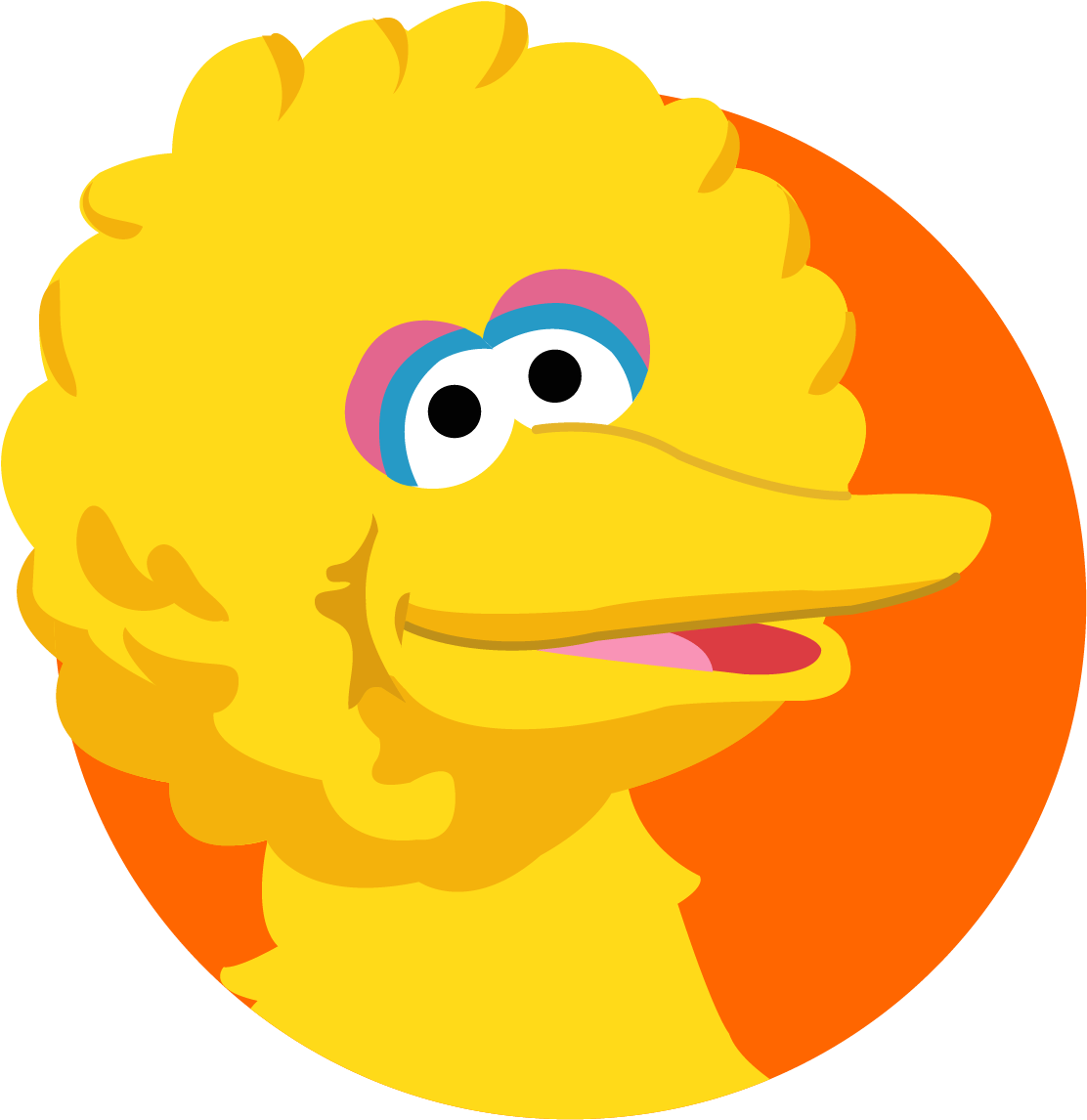 Sesame Street Big Bird Png (1667x1250), Png Download