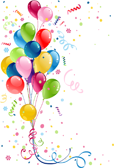 Confetti Clipart Office Party - Balloons Stickers For Birthday (600x600), Png Download