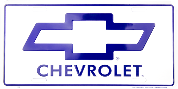 Chevrolet - Chevrolet License Plate (600x300), Png Download