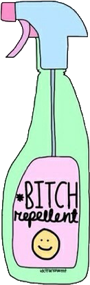 Overlays Tumblr Png Hipster - Bitch Repellent Spray (499x503), Png Download