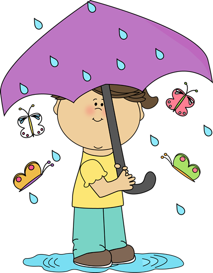 Rain Clipart Spring - Spring Rain Clipart (429x550), Png Download