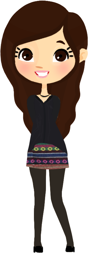 Chica Hipster Tumblr Png - Imagenes De Prima Animado (543x900), Png Download