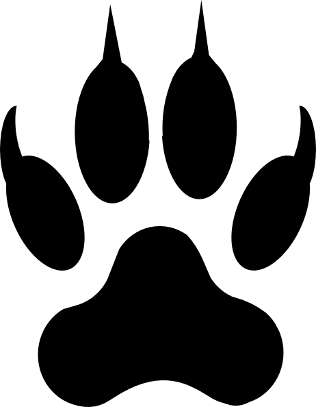 Related Coloring Pages - Wolf Footprints (462x594), Png Download