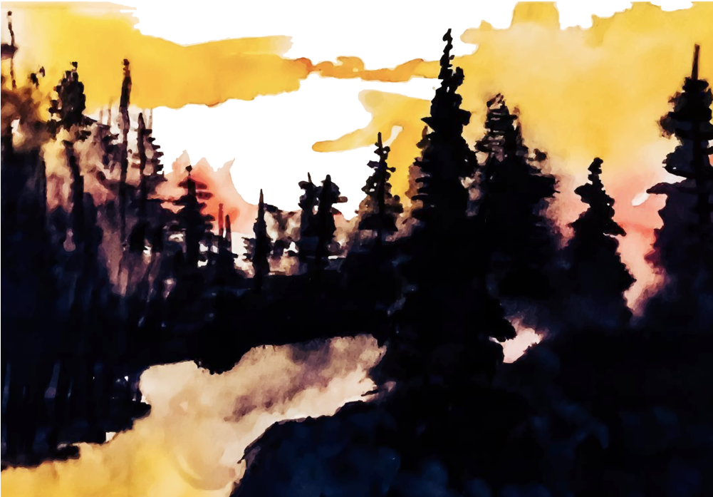 Watercolor2 Copy - Portable Network Graphics (1000x757), Png Download