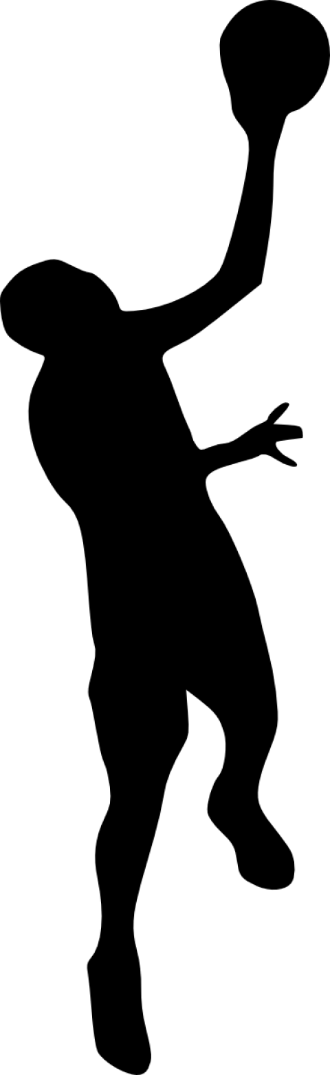 Free Png Basketball Player Silhouette Png Images Transparent - Portable Network Graphics (480x1561), Png Download