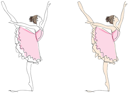 Female, Woman, Girl, Ballet, Pink, White - Turn (531x340), Png Download