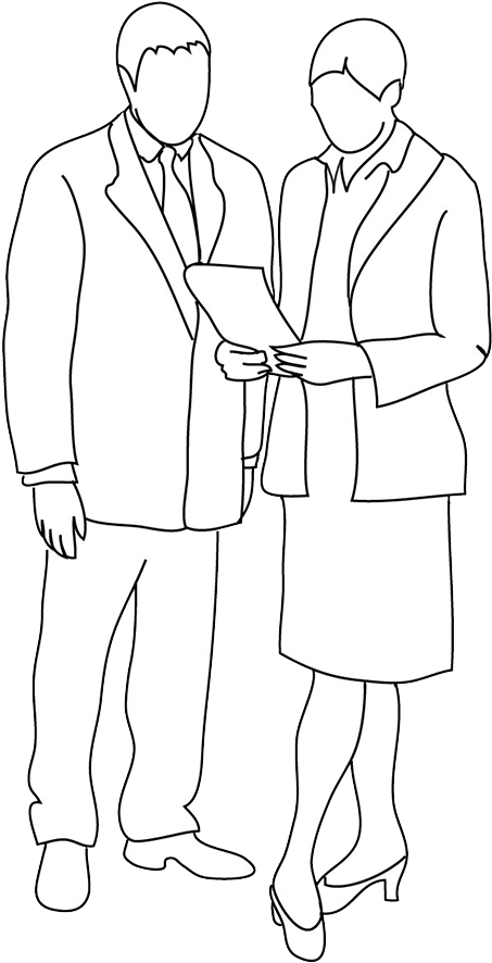 Silhouettes Of People Male - Businessperson (472x945), Png Download