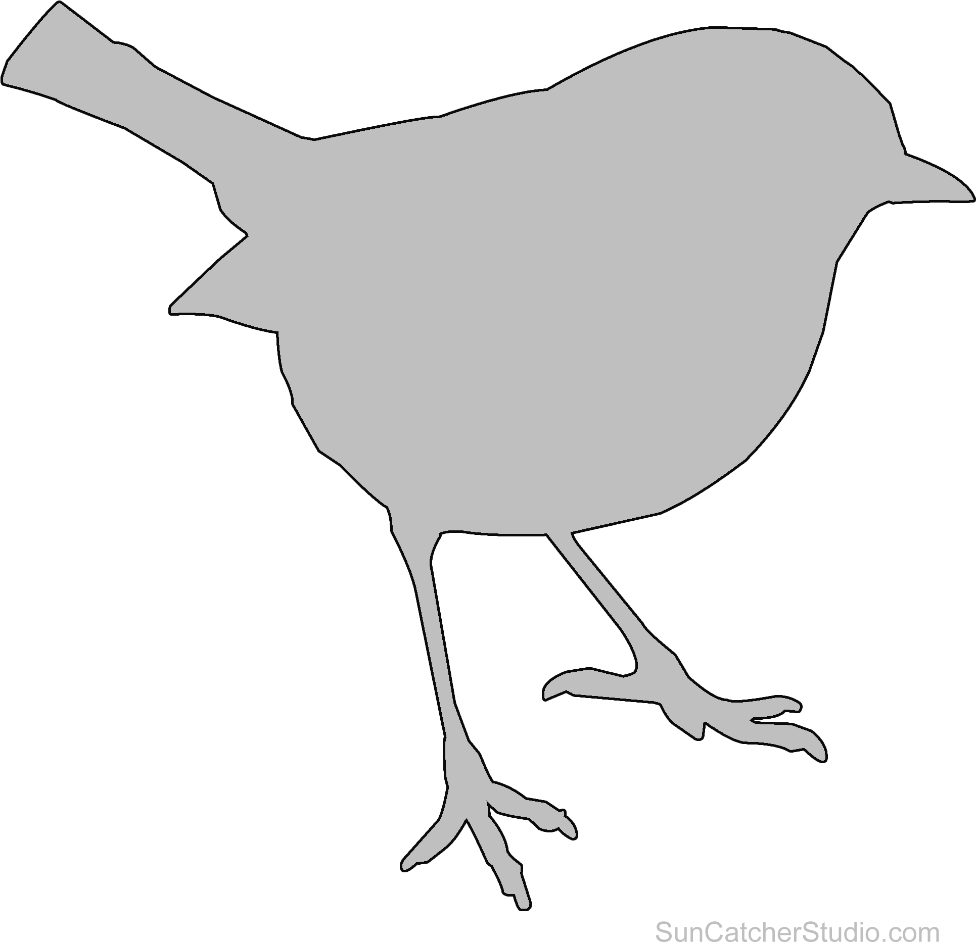 Bird-pattern - Bird (2000x2000), Png Download