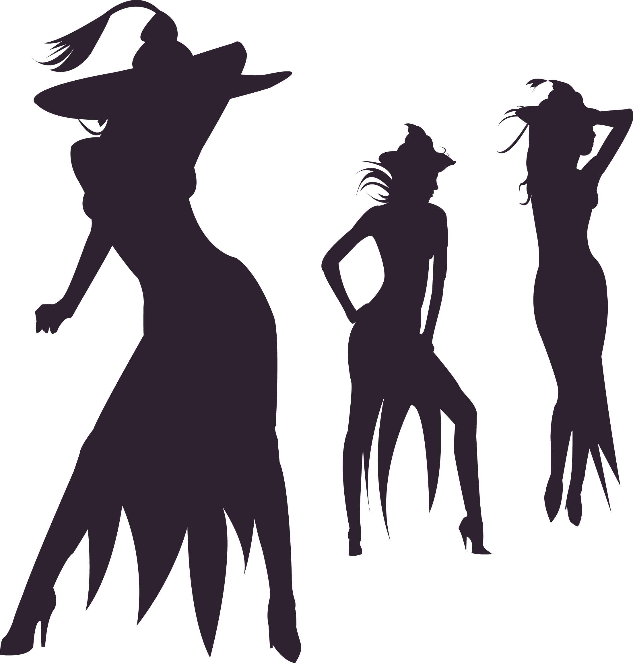 Halloween Witch Black Element Material - Witch (2206x2311), Png Download
