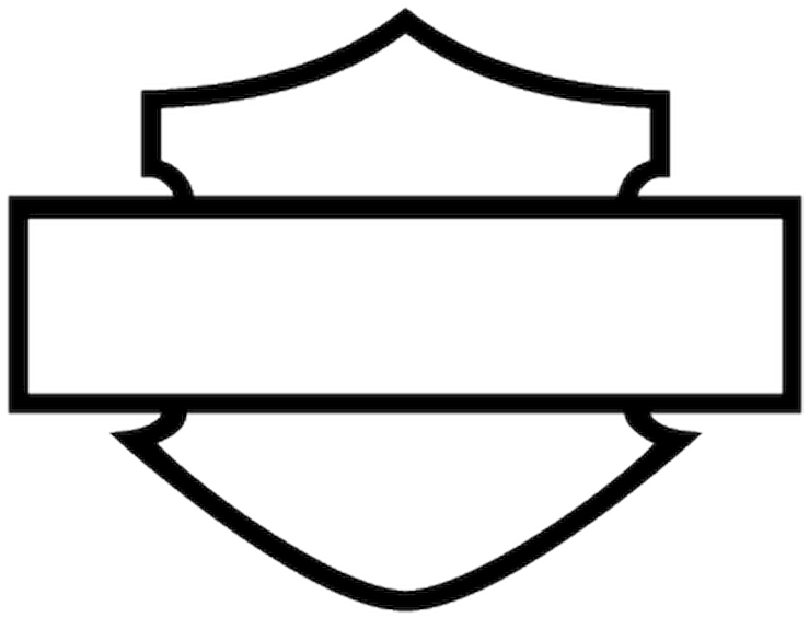 Harley Davidson Shield Outline (800x800), Png Download