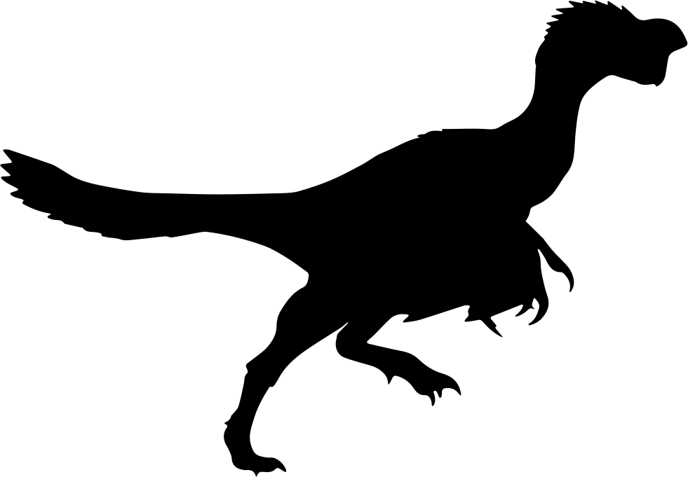 Citipati Dinosaur Silhouette - Citipati Silhouette (981x681), Png Download