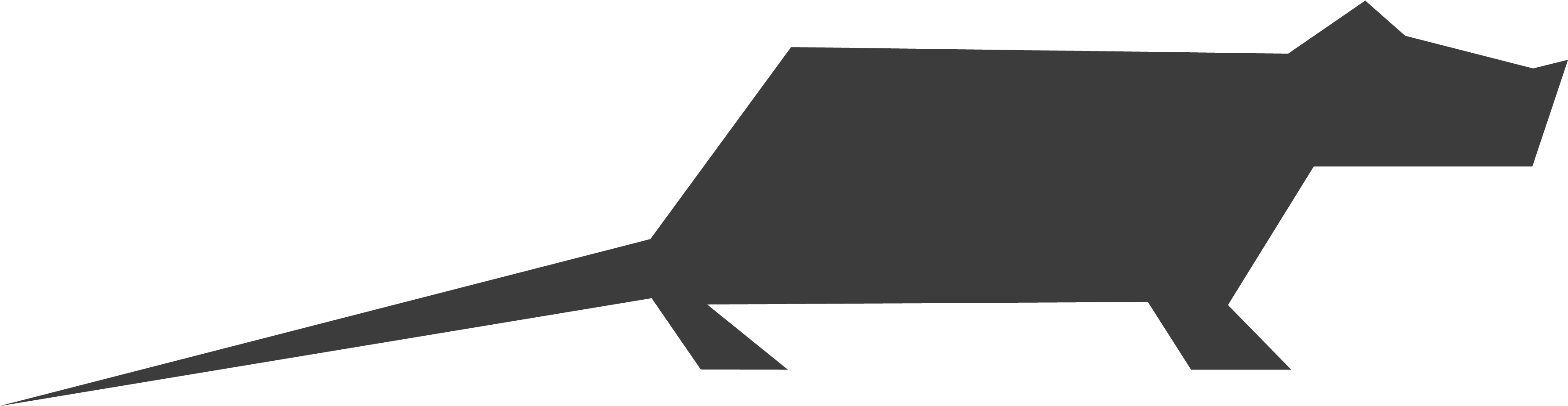 A Minimalist Rat Icon Designed On Illustrator (4000x4000), Png Download