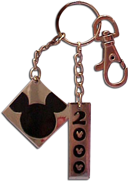 Mickey Key Ring 2000 Disney Key Chain Keychain Key - Keychain (451x600), Png Download
