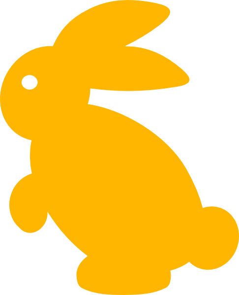 Easter Bunny Silhouette Png (486x599), Png Download