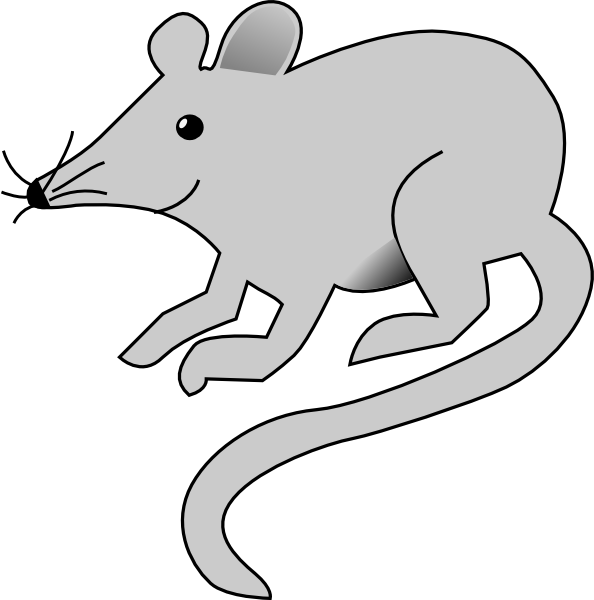 Simple Gray Mouse Clip Art At Clker - Mouse Clip Art (594x600), Png Download