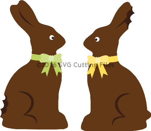 Ear Svg Silhouette Bunny - Domestic Rabbit (500x433), Png Download