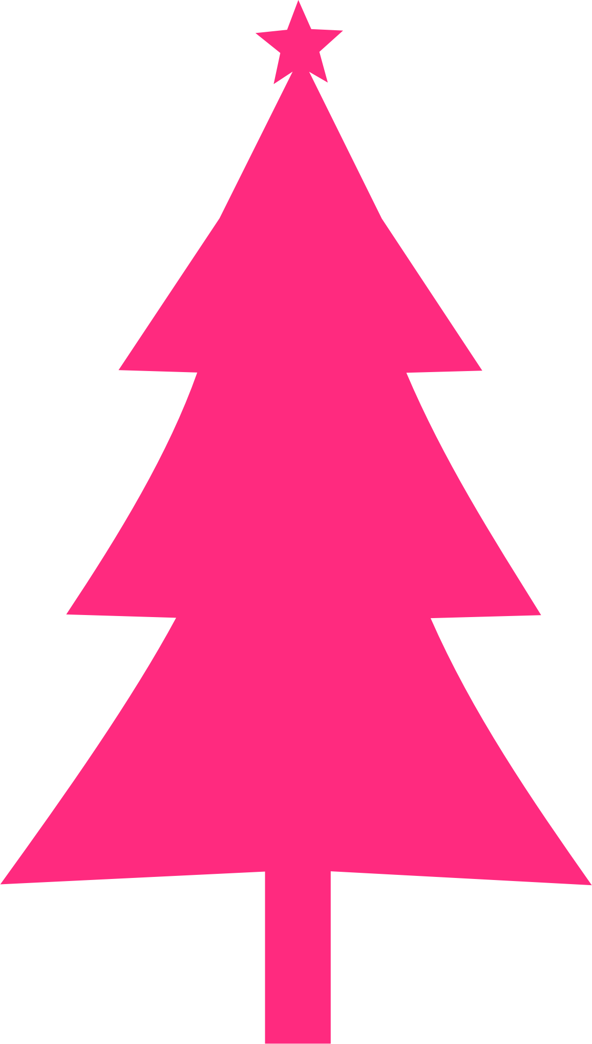 Big Image - Pink Christmas Clip Art (1156x2037), Png Download