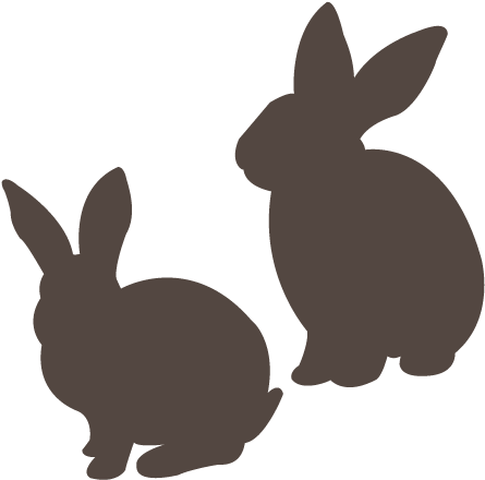 Stickers - Esprit Design - Stickers Lapins - Rabbit (450x450), Png Download