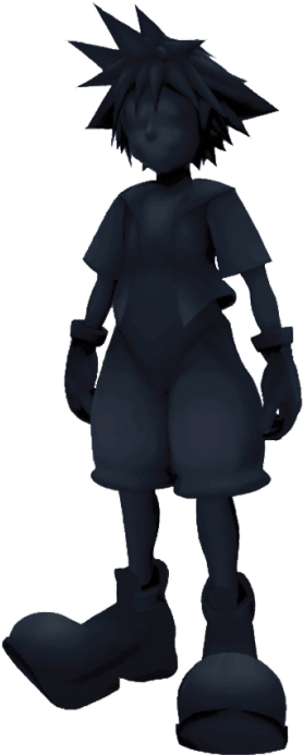 Shadowsora - Kingdom Hearts Shadow Sora (285x700), Png Download