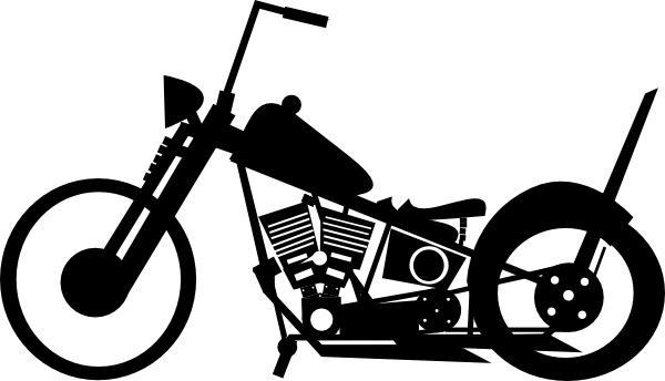 Bobber2 Clip Art - Bobber Motorcycle Clipart (600x344), Png Download