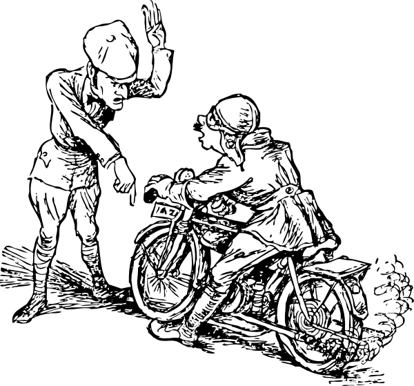 Vector Free Vectors Download 4vector - Motorcycle Clip Art (600x559), Png Download