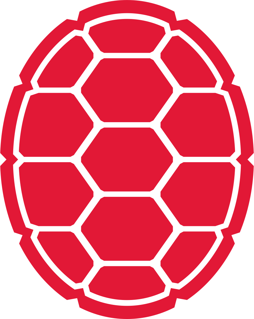 Stencil For Ninja Turtle Team - University Of Maryland Shell (882x1107), Png Download