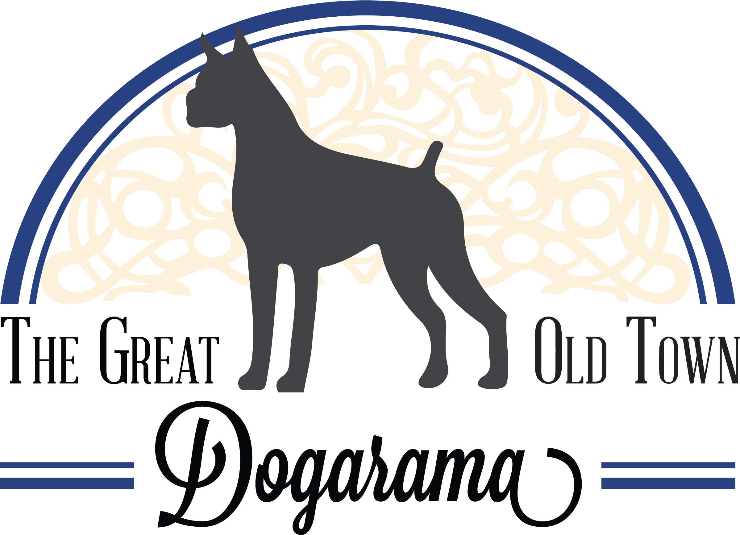 Dog A Rama Logo - Boxer 2 Orange Round Ornament (2492x1817), Png Download