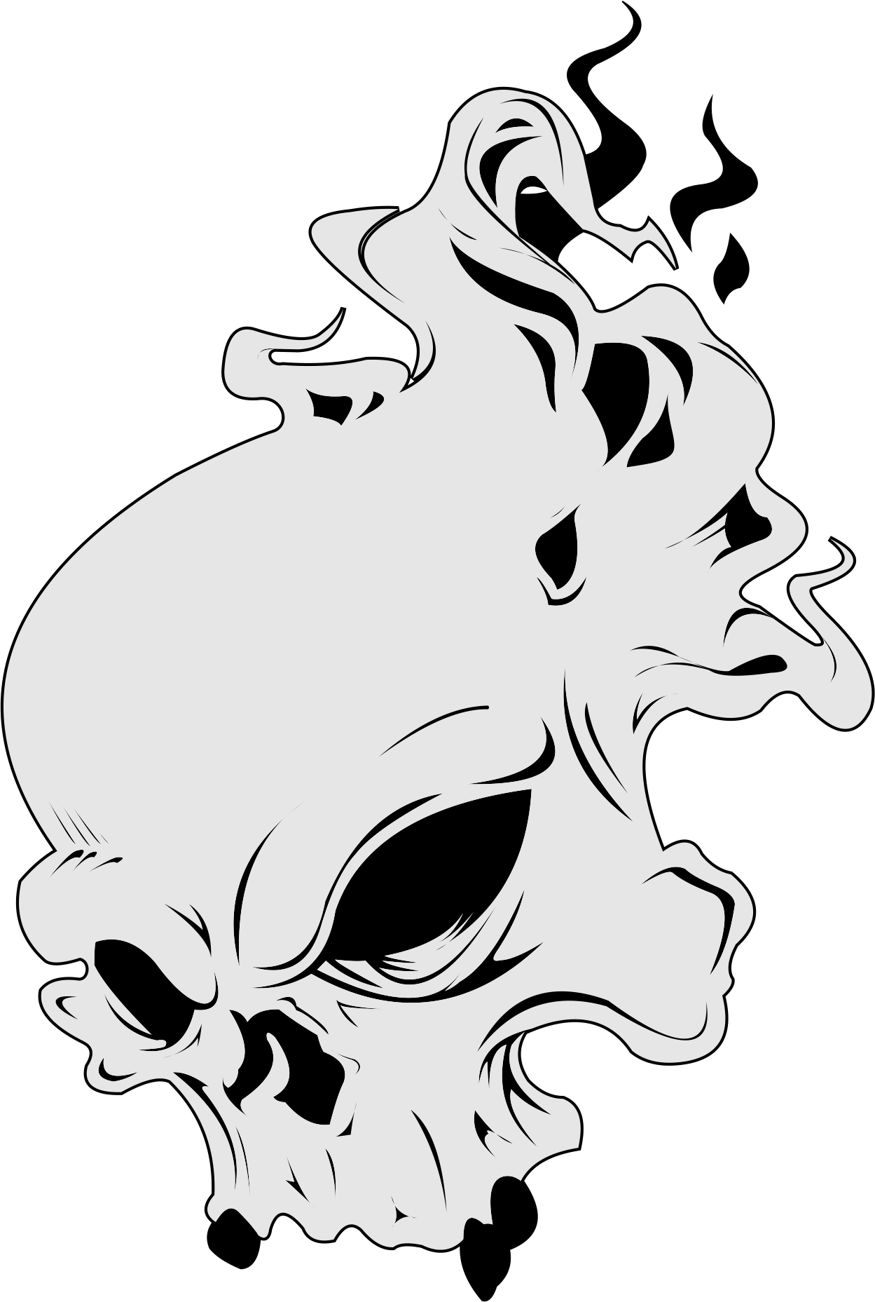 Skull Stencil, Stencil Art, Skull Art, Stencils, Stencil - Calaveras Aerografia Plantillas (1249x1857), Png Download