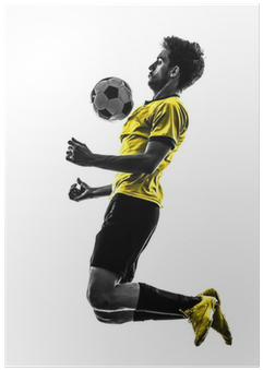 Brazilian Soccer Football Player Young Man Silhouette - Futbol Con Fondo Blanco (400x400), Png Download
