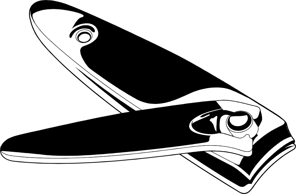 Collection Of Free Cessor Clipart Nail Scissors - Nail Clipper Clip Art (958x629), Png Download