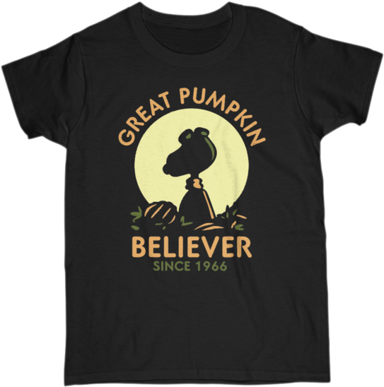Great Pumpkin Believer Since 1966 Silhouet Boxels - Great Pumpkin Believer Since 1966 (600x600), Png Download