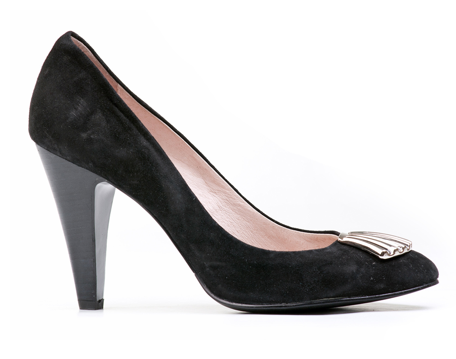 Ninja Silhouette - Gianvito Rossi Black Suede Pumps (900x900), Png Download