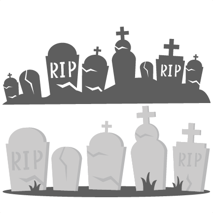 Cemetery / Tombstone - Graveyard Clipart (432x432), Png Download