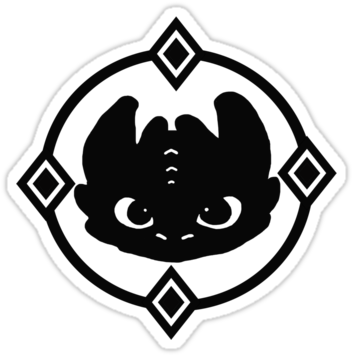 How To Train Your Dragon 2 Night Fury Tee By Thisisbrooke - Symbol Night Fury Logo (375x360), Png Download