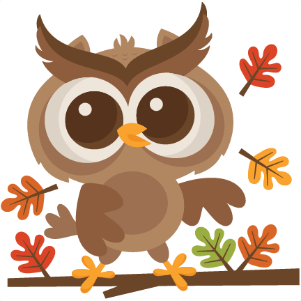 Fall Owl Svg Scrapbook Cut File Cute Clipart Files - Fall Clip Art Owl (432x432), Png Download