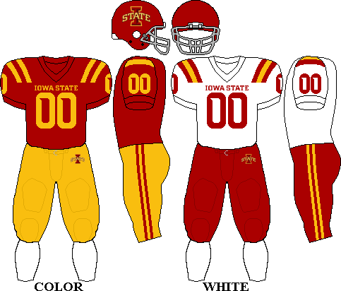 Big12 Uniform Isu - Iowa State Football Uniforms 2018 (483x412), Png Download