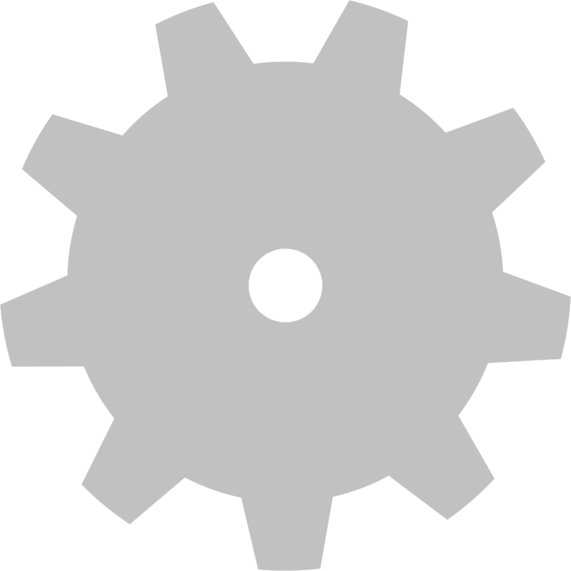 Free Simple Gear - Icon Free Gear Grey (800x800), Png Download