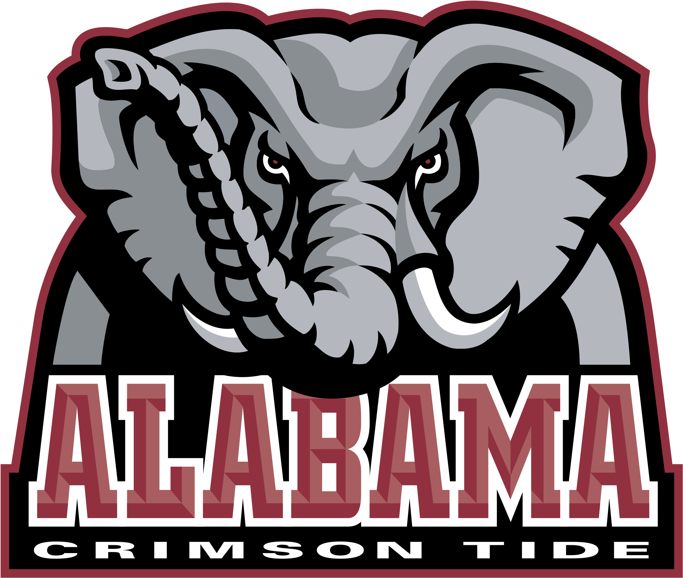 Alabama Crimson Tide 04 Logo Png Transparent - Alabama Crimson Tide Logo (2400x2400), Png Download