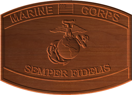 Marine Field Wireman <br />marines Logo And Flag - Emblem (430x430), Png Download