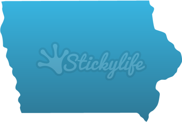 Ia State Decals - Wall Decal (940x587), Png Download