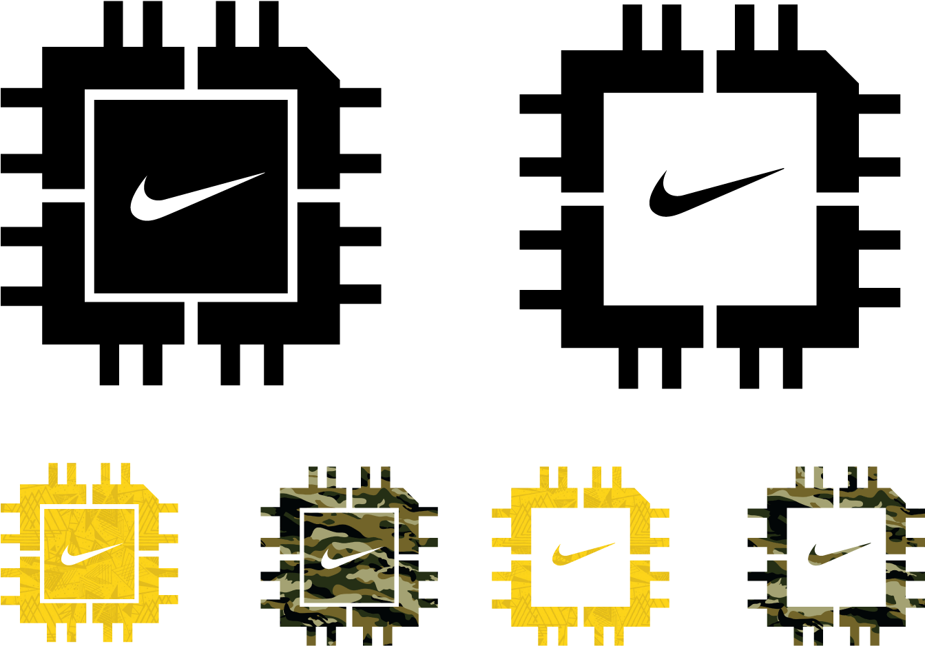 Chipped Logo Behance1 - Nike Design Logo Png (1450x1127), Png Download