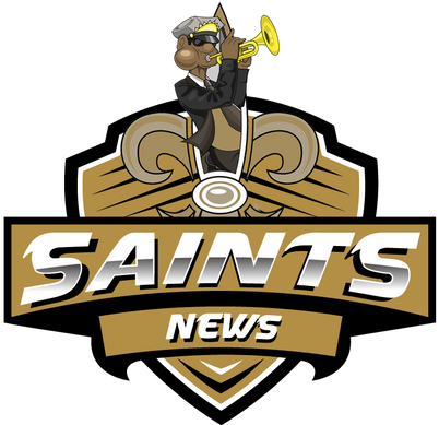 Saints News Saints News Logo - Logo New Orleans Saints 2018 Png (414x400), Png Download