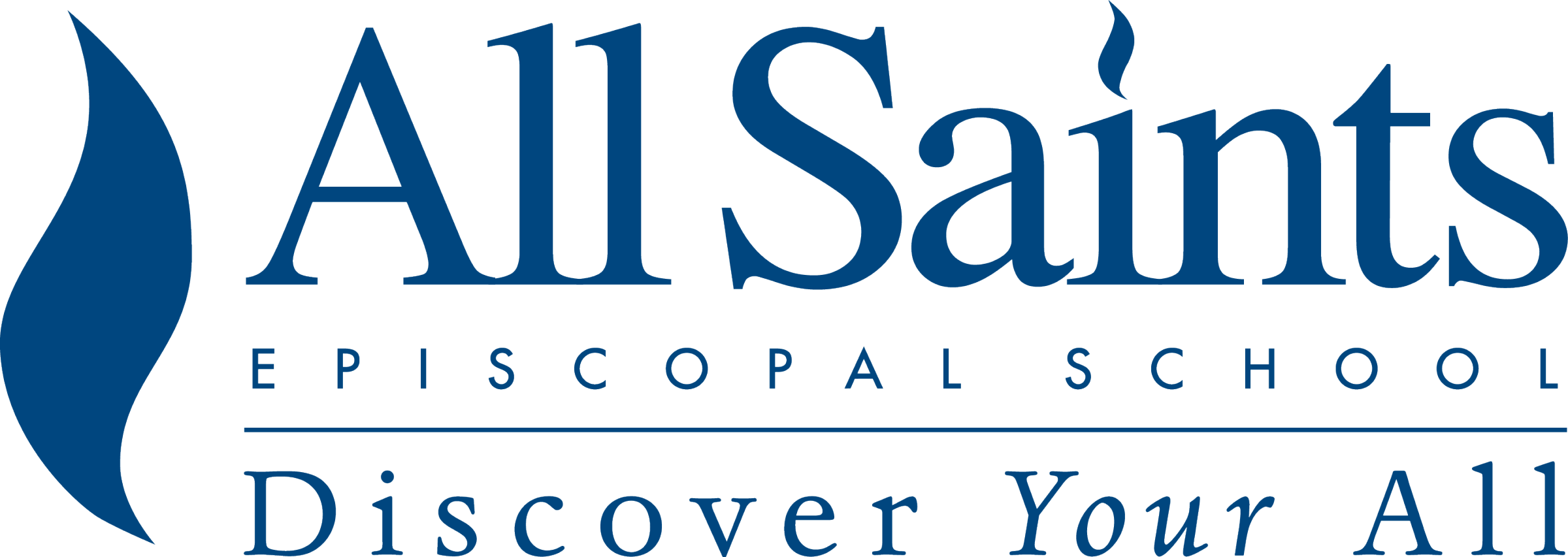 All Saints Episcopal School - All Saints Episcopal School Logo (2400x853), Png Download