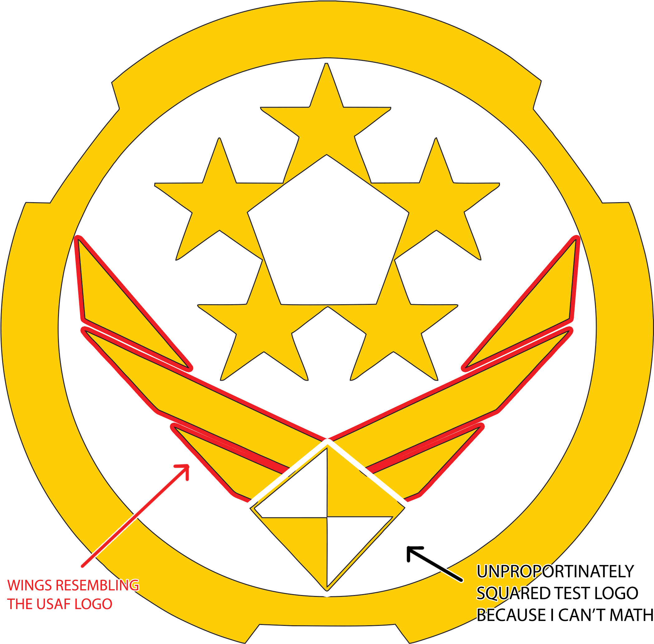 No Star, No Circle, No Diamonds And The Wings Have - Blackstar Disco (2197x2135), Png Download