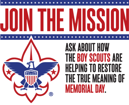 Bsa Logo W Text - Boy Scouts Of America Logo (422x343), Png Download
