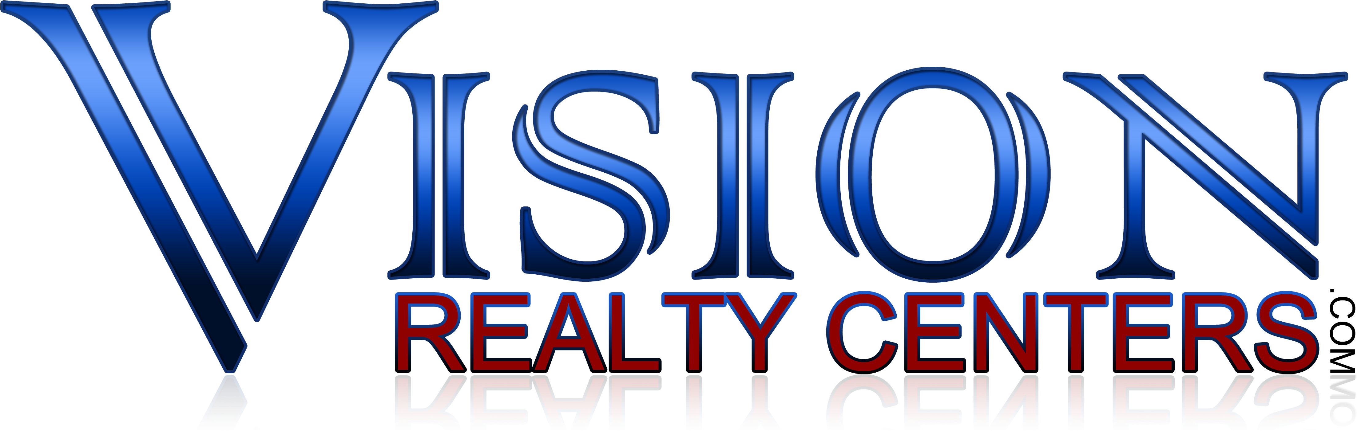 Realtor Mls Logo Transparent - Vision Realty Centers (4500x1728), Png Download